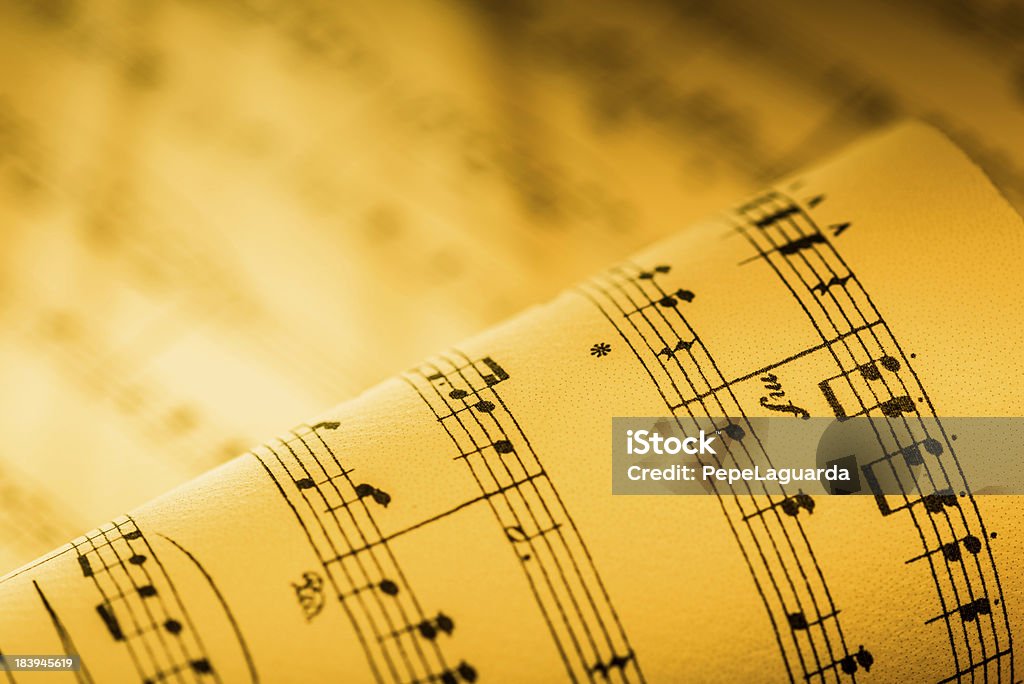 Rouleau Papier à musique - Photo de Antiquités libre de droits