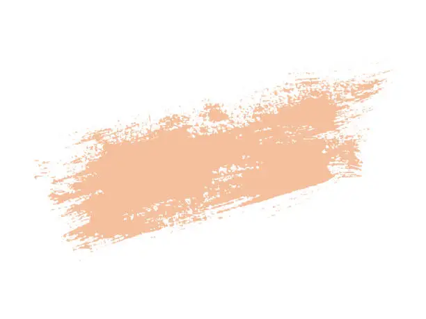 Vector illustration of trendy color paint brush spot