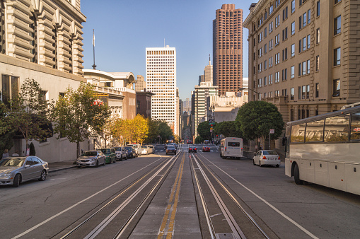 San Francisco,USA,California-October 11, 2015: View San Francisco from Nob hill,San Francisco,USA,California.