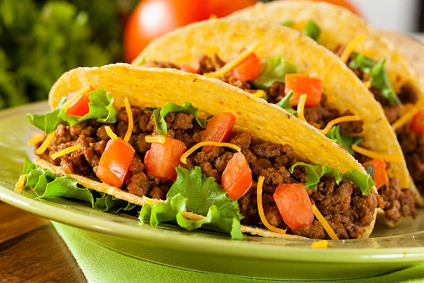 istock Homemade Ground Beef Tacos 183947715