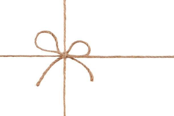 istock Twine tied in a bow isolated on a white background. 1839478128