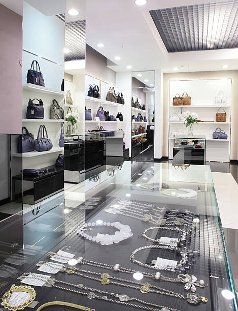 bright and luxury european bag and jewellery store