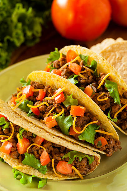 istock Homemade Ground Beef Tacos 183948634