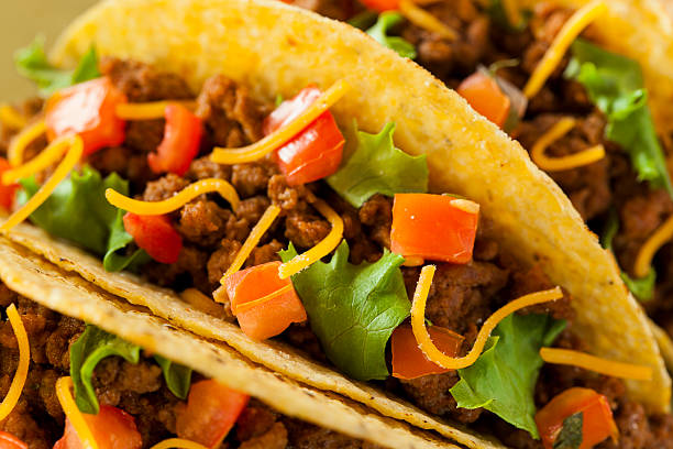 istock Homemade Ground Beef Tacos 183948635