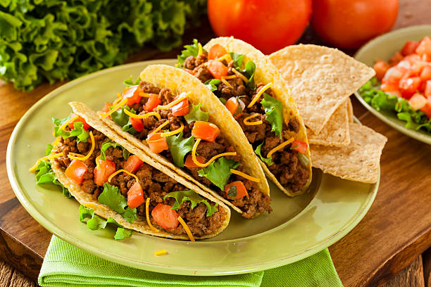 istock Homemade Ground Beef Tacos 183948637
