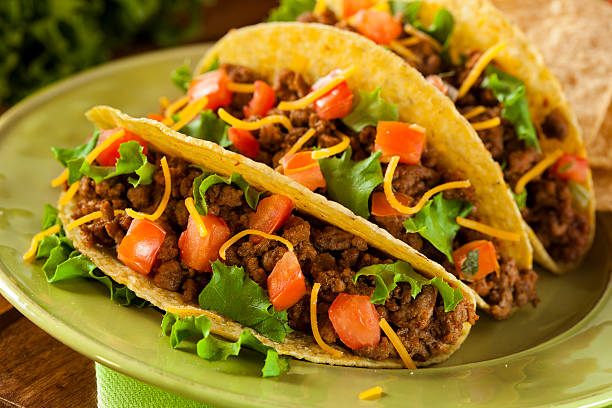 istock Homemade Ground Beef Tacos 183948660