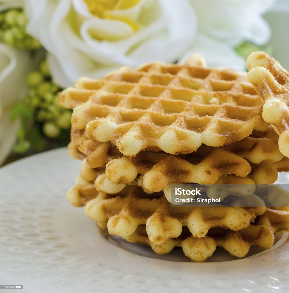 Waffle - Foto de stock de Amontoamento royalty-free