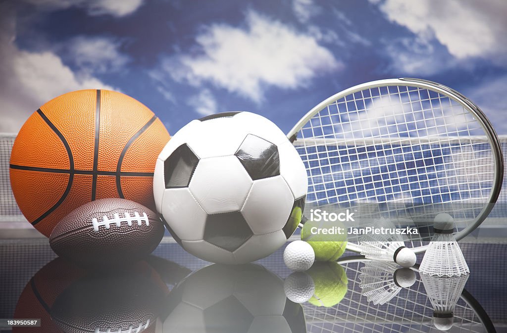 Attrezzatura sportiva dettaglio - Foto stock royalty-free di Ambientazione esterna