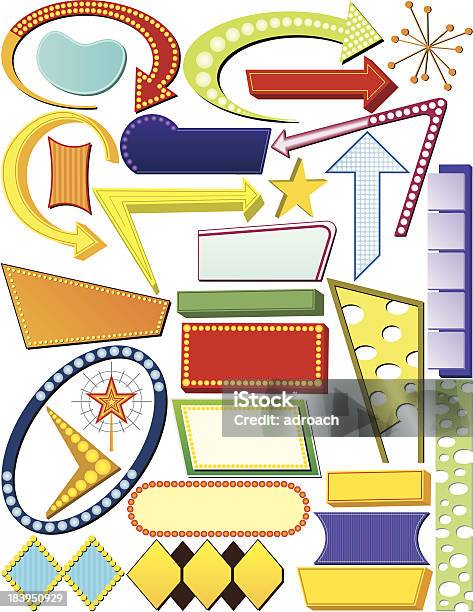 Perfect Sign Retro Retro Sign Elements Stock Illustration - Download Image Now - Sign ...