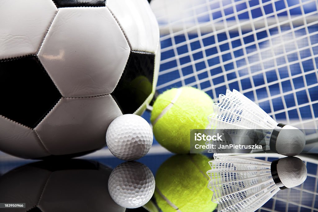스포츠, 많은 공을 및 물건 - 로열티 프리 공-스포츠 장비 스톡 사진