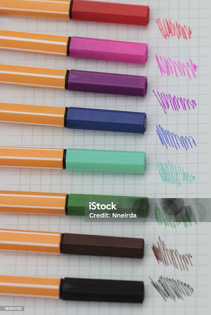 Colore penna - Foto stock royalty-free di Astratto