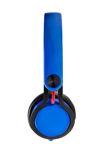 istock Blue headphones isolated on a white background 183954900
