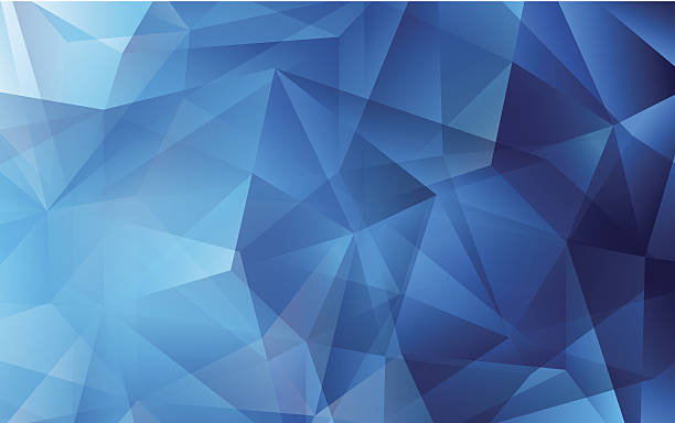 Abstract vector background for use in design Blue abstract polygonal vector background for use in design gemstone stock illustrations