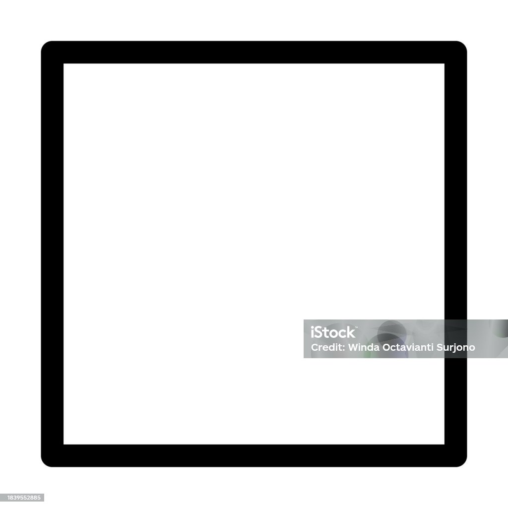 Rectangle Frame Line Stock Illustration - Download Image Now - Black ...