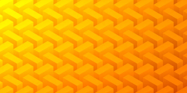 illustrazioni stock, clip art, cartoni animati e icone di tendenza di sfondo arancione astratto - texture geometrica - domino rectangle three dimensional shape leisure games