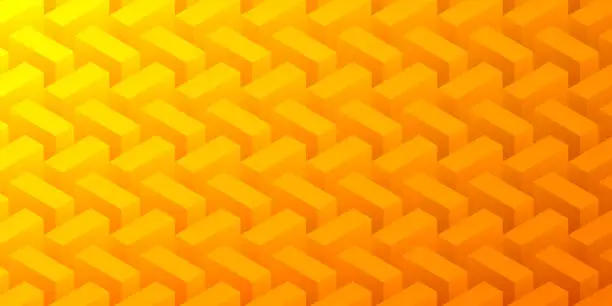 Vector illustration of Abstract orange background - Geometric texture