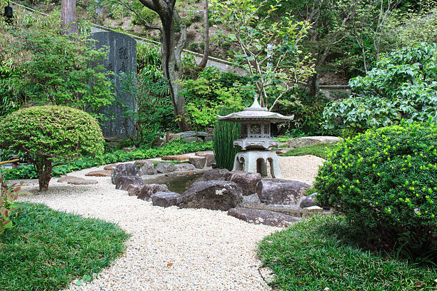 Landscaping and decorate garden japan style, Tokyo, Japan.