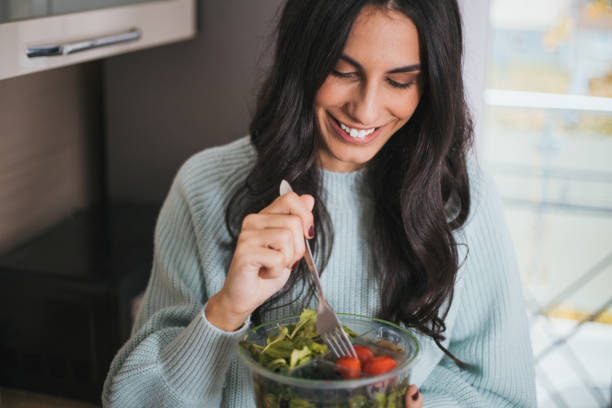 istock She's really savoring that salad 1839581511