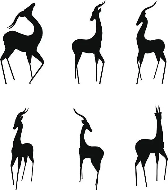 Vector illustration of Gazelle