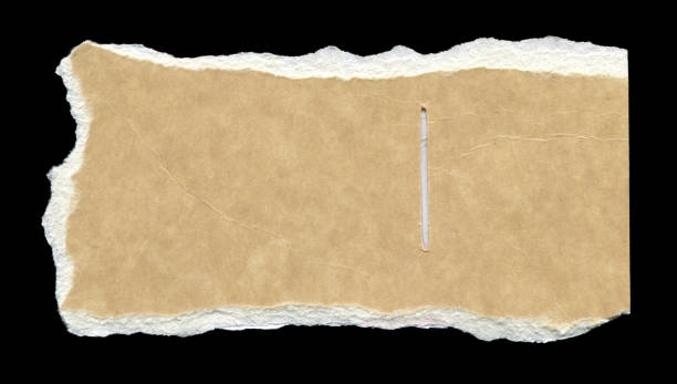 istock Cut or torn paper background textured isolated 1839612352