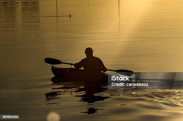 In Kayak Sul Lago Albero - Fotografie stock e altre immagini di Ambientazione esterna - Ambientazione esterna, Ambientazione tranquilla, Area selvatica