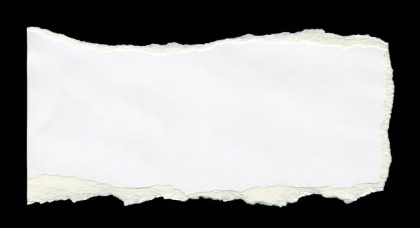 istock Cut or torn paper background textured isolated 1839618093