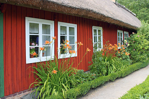 Swedish Cottage stock photo