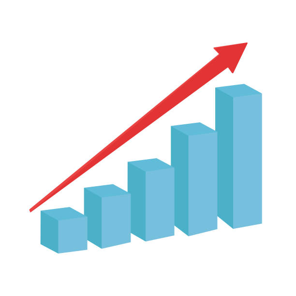 animated illustration of showing an increase in a bar... 1,000+ Bar Chart Up Arrow Stock Illustrations, Royalty-Free Vector ...