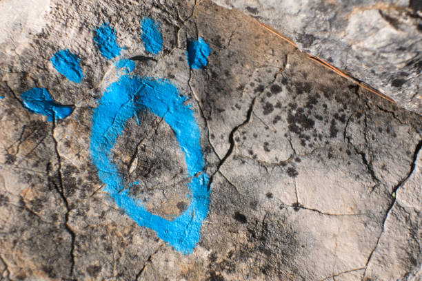 istock Painted Foot on the Rock 1839699919
