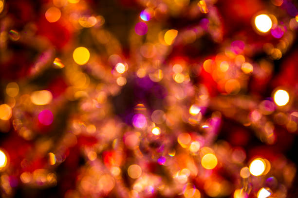 Chinese new year festive celebration light bokeh