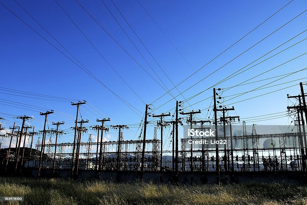 Elektrizität posts - Lizenzfrei Auslieferungslager Stock-Foto