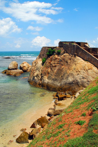 Galle, Sri Lanka: bastion at the Flag Rock aka Fisher's Hook - Galle Fort - photo by M.Torres