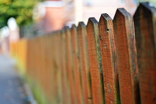 istock Picket fence on an autumn day 183982046