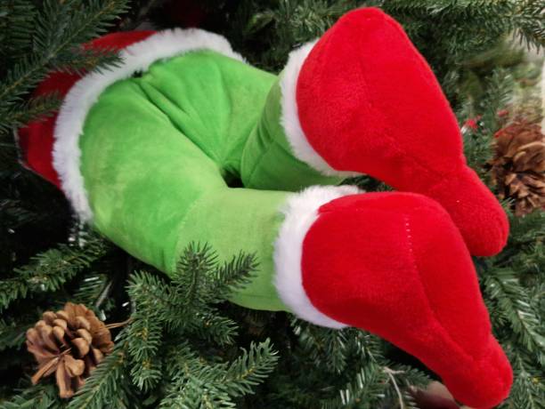 istock Santa legs and feet 1839843762
