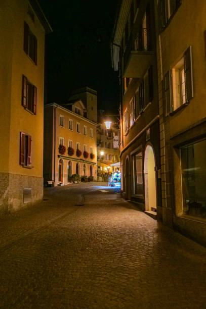 istock Night Images in Brig, Valais, Switzerland. 1839873079