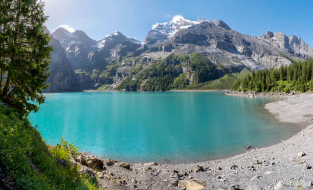 istock The Oeschinensee lake -  Bernese alps. 1839892028