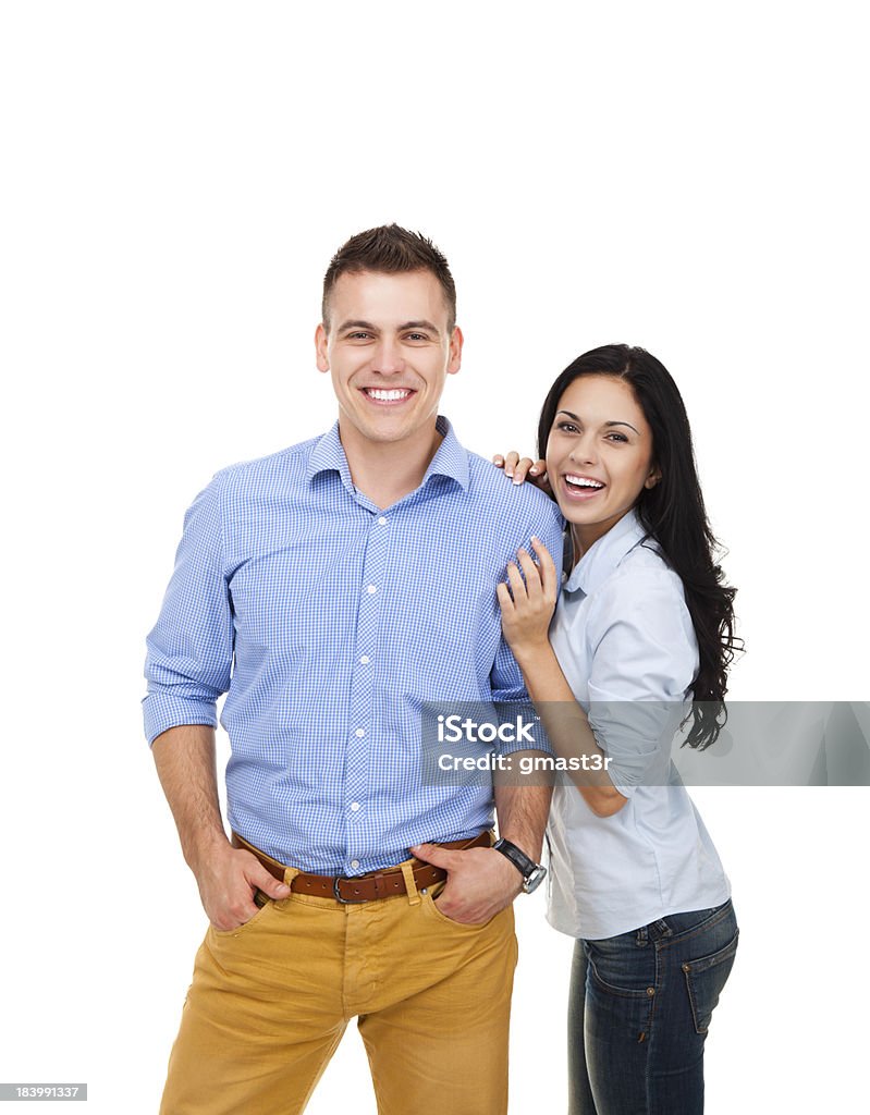 Glückliches Paar Lächeln - Lizenzfrei Freundschaft Stock-Foto