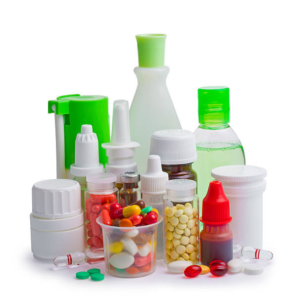 istock Composition of medicine bottles and pills 183992661