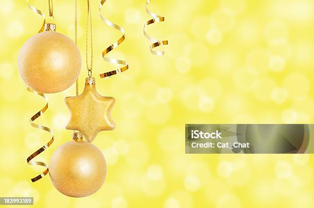 Foto de Decorações De Natal e mais fotos de stock de Amarelo - Amarelo, Ano novo, Artigo de decoração
