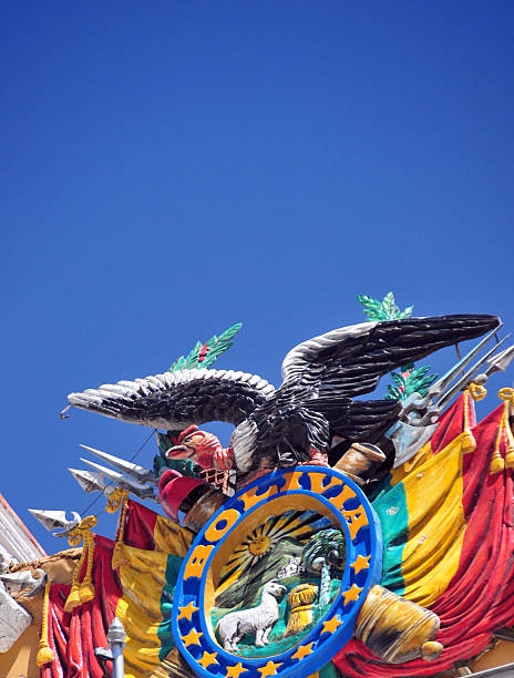 istock La Paz, Bolivia: Bolivian coat of arms 183993949