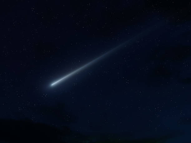 istock A single shooting star in a clear sky. 1839949798