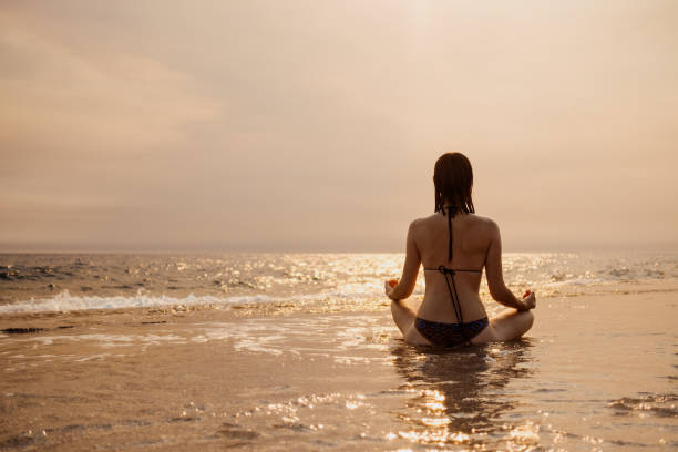 istock Sunset Meditation: Peaceful Yoga on the Shoreline 1839951367