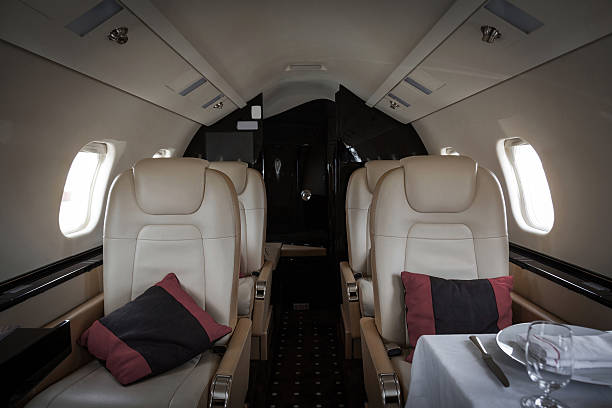 istock Luxury interior aircraft business aviation 183995367