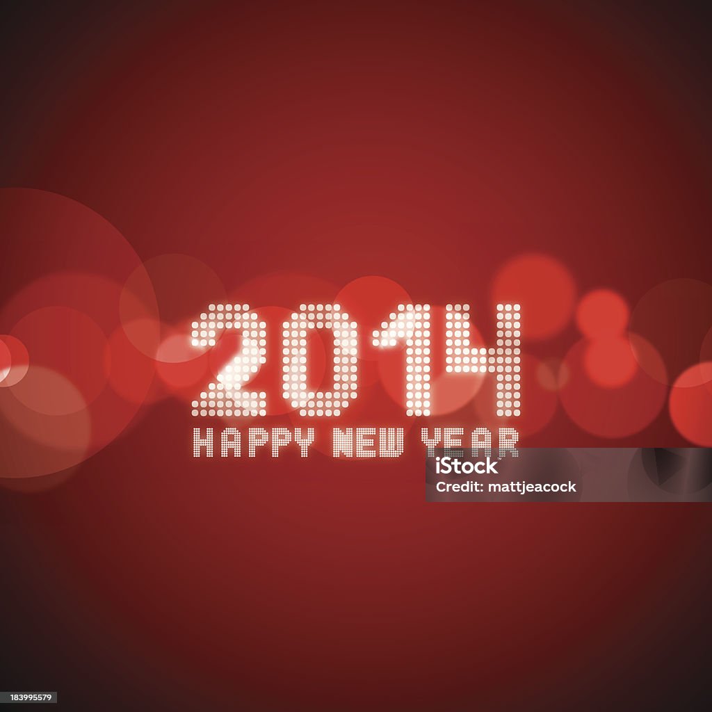 Feliz Ano Novo 2014 - Vetor de 2014 royalty-free