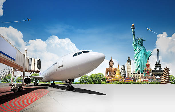 istock travel the world by airplane, concept 183995902