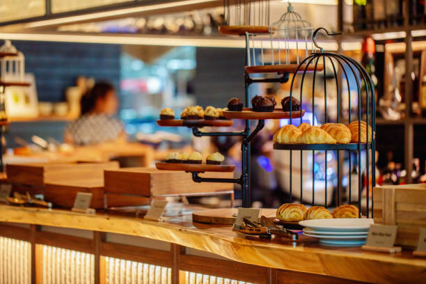 istock Artisan bakery display with assorted pastries. Gourmet and small business. 1839963907