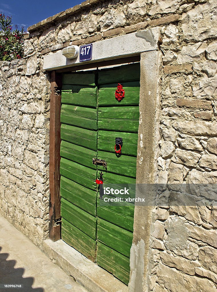 Verde portiera - Foto stock royalty-free di Antico - Condizione