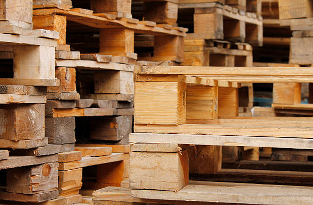 istock Euro Wooden pallets 183996762
