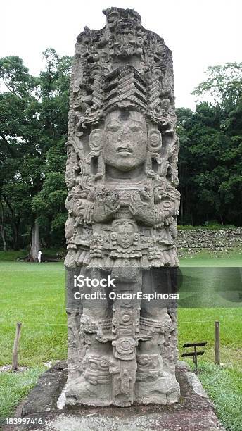 Foto de Copan Honduras e mais fotos de stock de Estela - Coluna arquitetônica - Estela - Coluna arquitetônica, Maya, Copán