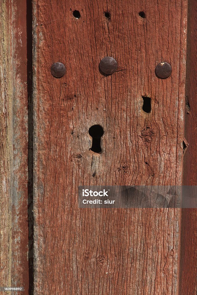 Drzwi zablokowane-Cerradura de Puerta - Zbiór zdjęć royalty-free (Drewno - Tworzywo)